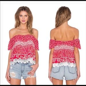 NWOT Lovers + Friends Life's A Beach Boho Breezy Top